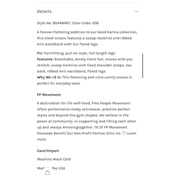 Free People Womens Medium Large Good Karma Flared One Piece Ice Gray Athleisure - Picture 8 of 9